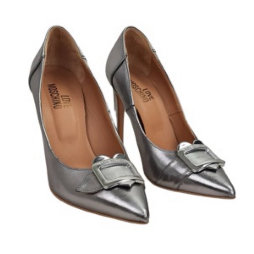 Love Moschino Heart Buckle Heels